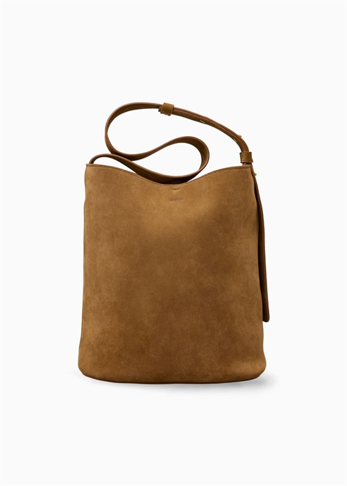 LIÉ STUDIO THE NORMA TOTE SUEDE MAPLE BROWN